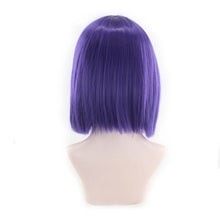 Load image into Gallery viewer, Synthetic Hair Short Wig With Bangs Cosplay Wigs For Women Straight Bob Wig Korean Pink Red Brown Blue Green White Purple Grey