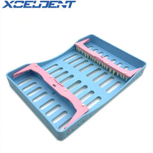 Load image into Gallery viewer, 1pcs Dental Sterilization Box with 10 Holders Tips handles Instrument Autoclavable Dentistry Tools