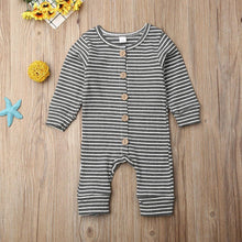 Load image into Gallery viewer, Baby Spring Autumn Clothing Ripped Romper Long Sleeve Jumpsuit Playsuit Outfit Clothes For Girls In elegant New Deisgn