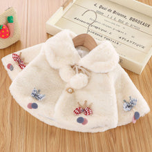 Load image into Gallery viewer, New Luxury Baby Warm Cute Princess Fur Cloak Jacket For Baby Girls In Elegant Winter Design