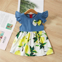 Load image into Gallery viewer, Baby Summer New Children Female Cotton A-Line Dress Kids Clothes Floral Princess Tutu Dresses For Girls