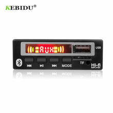Load image into Gallery viewer, KEBIDU Bluetooth5.0 MP3 WMA WAV Decoder Board 5V 12V Wireless Audio Module Color Screen USB TF FM Radio For Car accessories