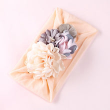 Load image into Gallery viewer, Handmade Flower Baby Headbands For Newborn Girls Nylon Elastic Hair Bands Headwear For Baby Girls