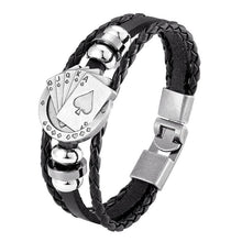 Load image into Gallery viewer, Trendy Modern Jewelry Leather Bracelet Men Braided Multilayer Anchor Bracelets Ladies Rope Chain for Male Jewelry Classic Style