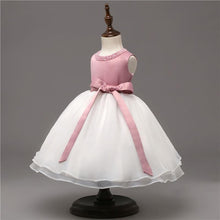 Load image into Gallery viewer, Luxury Designer Handmade Pink Dress for First Birthday Party Girl Baby Clothing Ball Toddler Girls Dress