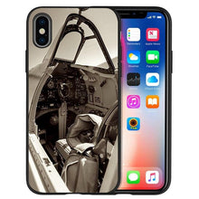 Load image into Gallery viewer, Aircraft Airplane Cockpit Black Silicone Phone Case For Iphone 12 Xr Xs Max 5 5s Se 2020 6 6s Plus 7 8 X 11pro Max 11 Cover Back Case Mobile Cover