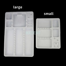 Load image into Gallery viewer, 5pcs Dental Disposable Oral Package Mouth Mirror Tweezer Probe Instrument Box Disposable Plastic Dentist Tray  2size for Choose
