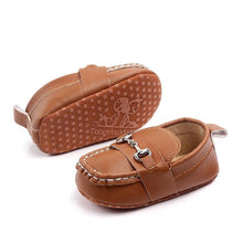 Load image into Gallery viewer, Leather Baby Shoes Fashion Infant Boys Girls Anti-slip Soft Sole Newborn First Walkers Luxury Shoes Design For Kids