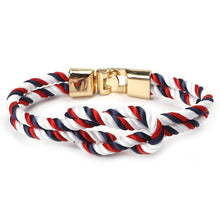 Load image into Gallery viewer, Modern Elegant Multi-Layer Concentric New Knot Braided Nylon Rope Men Anchor Amazing Bracelet Charm Couple Bracelets For Women Navy Jewelry Friendship