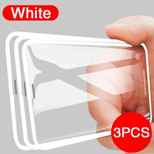 Load image into Gallery viewer, 3pcs Full Cover Protective Glass On For Iphone 11 12 13 Pro Max Tempered Glass Film Iphone X Xr Xs Screen Protector Curved Edge Anti Scratch Bubble Free Smooth Tempered Glass Screen Protector