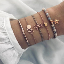 Load image into Gallery viewer, Boho Rose Map Bracelets & Bangles for Women Bohemian Round Charm Bracelet Set Fashion Multilayer Accessories Luxury Jewelry