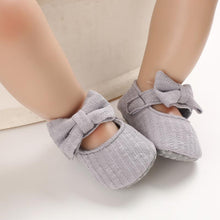 Load image into Gallery viewer, Baby Girls First Walkers Bow Knot Solid Soft Shoe Footwear For Baby Girl Breathable Shoes