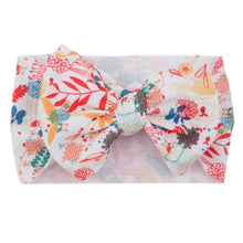 Load image into Gallery viewer, Luxury Mdoern Big Baby Kids Bows Headband Girls Floral Headwrap Elastic Hair Accessories Toddler Knotted for Girls