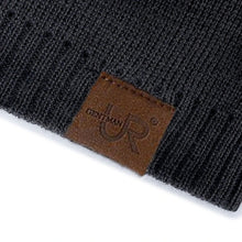 Load image into Gallery viewer, Unisex URGENTMAN Labal Winter Hats Solid Color Knitted Hats For Men And Women Beanie Cap Outdoor Add Fur Lining Warm Sports Hats