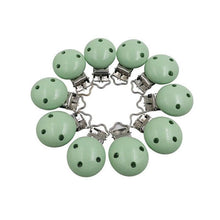 Load image into Gallery viewer, Wooden Baby Children Pacifier Holder Clip Infant Cute Round Nipple Clasps For Baby Product