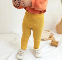 Load image into Gallery viewer, Baby Girls Leggings Cotton Pants Spring Autumn Kids Girls Pants Fashion Solid Long Trousers Children's Pants