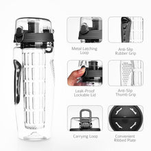 Load image into Gallery viewer, 900mlFruit Infuser Water Bottle Juice Shaker Sports Lemon Water Bottle Fitness Sport Fruit Drinking Bottles Gadget For Fitness Sport and Excerises In Modern New Trend Design