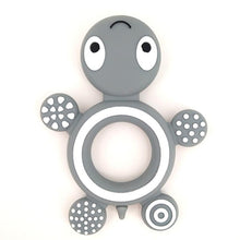 Load image into Gallery viewer, Baby Silicone Teethers Food Cute Turtle Tiny Teething Baby Shower Gifts Cartoon Animals Teether