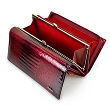 Load image into Gallery viewer, HH Genuine Leather Women's Wallet Alligator Long Hasp Zipper Wallet Ladies Clutch Money Bag New Female Luxury Coin Purses