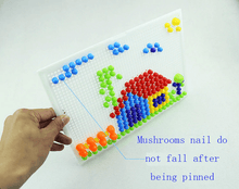 Load image into Gallery viewer, 296PCS Mushroom Nail Toys Children's Educational Toys Children's Intelligent 3D Puzzle Game Board Gifts For Kids Boys and Girls