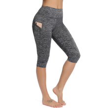 Load image into Gallery viewer, Casual Women's Yoga Pants Gym Fitness Sports Cropped Leggings Pocket Slim Pants Female Solid Color Women's Seamless Scrunch Legging Workout Leggings For Women Lift Tight Gym Yoga Home Pants