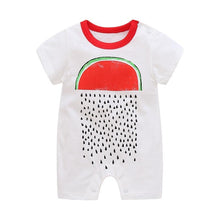 Load image into Gallery viewer, Summer Short Sleeved Girls Dress Baby Romper Cotton Newborn Body Suit Baby Pajama Boys Rompers