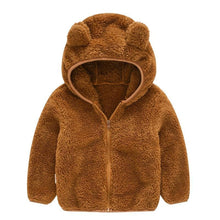 Load image into Gallery viewer, Modern Winter Fleece Children's Sweater Boys and Girls Hoodie Jacket Warm Baby Coat With Bear Ears
