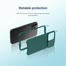 Load image into Gallery viewer, Super Hard Back Soft Shock Absorb Cover for iPhone 13 Pro Max Case Slide Camera Business Black Elegant Back Cover for iPhone 13 Mini 13 Pro Max Case
