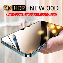 Load image into Gallery viewer, 30D Full Cover Protective Glass On For Iphone 13 12 11 14 Pro Max X Xr Screen Protector Iphone 6 7 8 14 Plus Tempered Glass Film Ultra Tough Tempered Glass Screen Protector For Iphone