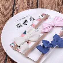 Load image into Gallery viewer, Cute Bow Baby Headband for Girl Nylon Head Bands Turban Newborn Headbands Hairbands for Kids Baby Hair Accessories For Baby