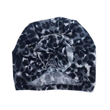 Load image into Gallery viewer, Luxury Modern Newborn Infant Baby Girl Boy and Mom Turban Hat Bows Flower Head Wrap Leopard Hat Cotton Cap For Parent-child