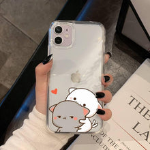 Load image into Gallery viewer, Cat Phone Case For Iphone 11 12 13 Mini Pro Xs Max 8 7 6 6s Plus X 5s Se 2020 Xr Case Polycarbonate Printed Colorful Design Silicone Phone Case