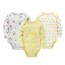 Load image into Gallery viewer, 3/6 PCS Kavkas Cotton Baby Bodysuit Long Sleeve Set for Newborn Boys & Girls 0β12 Months