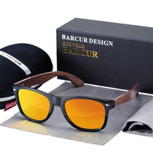Load image into Gallery viewer, Wood Elegant Modern Classic Universal Men and Woman Sunglasses With Polarized Glasses and UV400 Protection