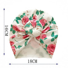 Load image into Gallery viewer, Elegant Flower Baby Hat Toddler Turban Head wraps Kids Bonnet Hat Newborn Baby Hat For Baby Girls