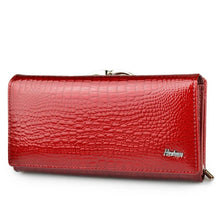 Load image into Gallery viewer, HH Genuine Leather Women's Wallet Alligator Long Hasp Zipper Wallet Ladies Clutch Money Bag New Female Luxury Coin Purses