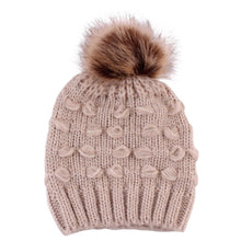 Load image into Gallery viewer, Infant Baby Boy Girl & Mom Winter Knit Warm Soft Beanie Hat Hairball Cap for Adult Children Family Matching Caps Hats