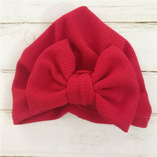 Load image into Gallery viewer, Elegant Winter Autumn Baby Girls Hat Big Bow Cotton Wool Knitted Thick Warm Baby Hat For Girls
