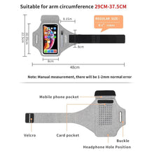 Load image into Gallery viewer, Sports Green Armbands Zipper Running Bag Phone Case Holder Wrist Arm Band Holder Pouch Case For Exercise Workout