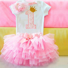 Load image into Gallery viewer, New 1st Birthday Tutu Baby Infant Christening Cake Dresses for Party Kids 1 Year Baby Girl For Birthday Party