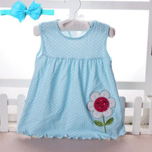 Load image into Gallery viewer, New Summer Cute Baby Girl Infant girl Princess Dress with Headband In Tutu Design With Flowers