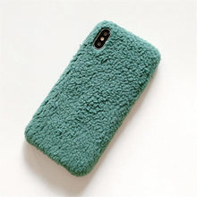 Load image into Gallery viewer, Fashion Lady Gift Case For Iphone Xs Max Xr X 11 Pro Max Se Furry Fluffy Warm Cover For Iphone 6 7 8 Plus Soft Phone Case Flexible Silicon Soft Fluffy Furry Shockproof Protective Phone Case For Iphone