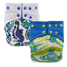 Load image into Gallery viewer, All-In-One Cloth Diaper for Baby Bamboo Charcoal Eco-friendly Baby Cloth Diaper