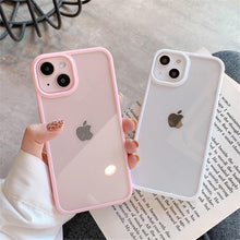 Load image into Gallery viewer, Unisex Cute Shockproof Silicone Bumper Phone Case For iPhone 14 11 12 13 Pro Max Colorful Transparent Protection Back Cover Silicone Protective Cover For iPhone