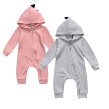 Load image into Gallery viewer, Baby Dinosaur and Rabit Jumpsuit With Zipper Newborn Baby Clothes Crawling Clothes Baby Girls and Boys Kids Costume Jumpsuit
