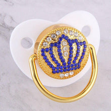 Load image into Gallery viewer, Diamond Luxury Modern Cartoon Eye Baby Pacifier Bling Newborn Kids Baby Boys Girl Nipples Silicone Pacifier For Baby