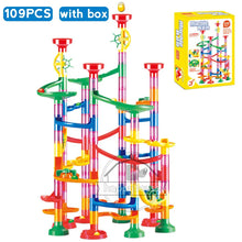 Load image into Gallery viewer, Marble Run Race Track Building Blocks 3D Maze Toy