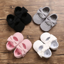 Load image into Gallery viewer, Baby Girls First Walkers Bow Knot Solid Soft Shoe Footwear For Baby Girl Breathable Shoes