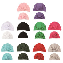 Load image into Gallery viewer, Modern popular Mother and Daughter Turban Headband Set Girls Headwear Mother and Baby Turban Headbands Set Lovely Knot Beanie Baby Hair Accessories