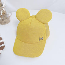 Load image into Gallery viewer, Luxury Modern Shiny Kids Baby Hat With Ear Letter Summer Baby Girl Boy Sun Hat Baseball Caps Cotton For Kids